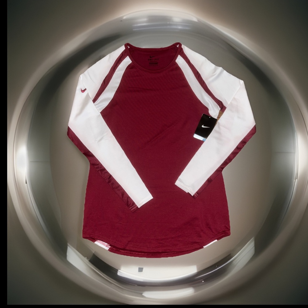 Nike Fearless Elite Long Sleeve Shooter Basketball Shirt Raglan Dri Fit Sz Large